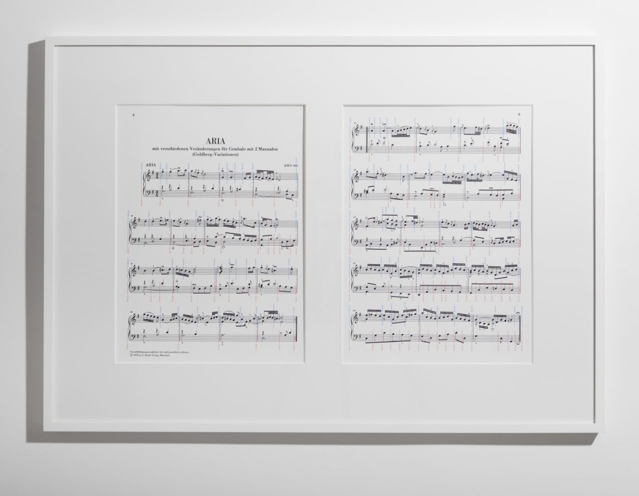 Tim Lee, The Goldberg Variations, Aria, BMV 988, 1741, Johann Sebastian Bach (Glenn Gould 1981), sheet music (2007)